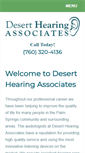 Mobile Screenshot of deserthearingassociates.com